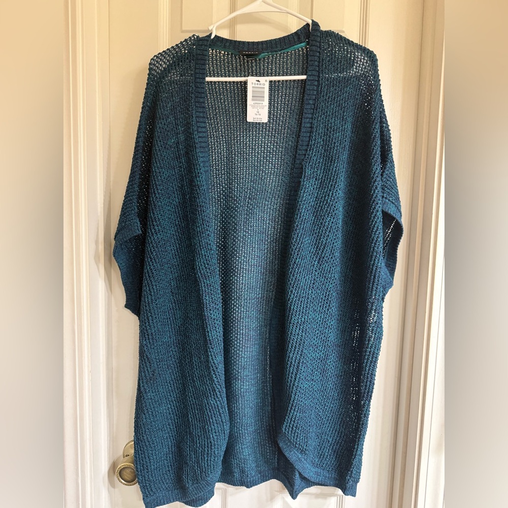 Torrid Open Knit Cocoon Cardigan